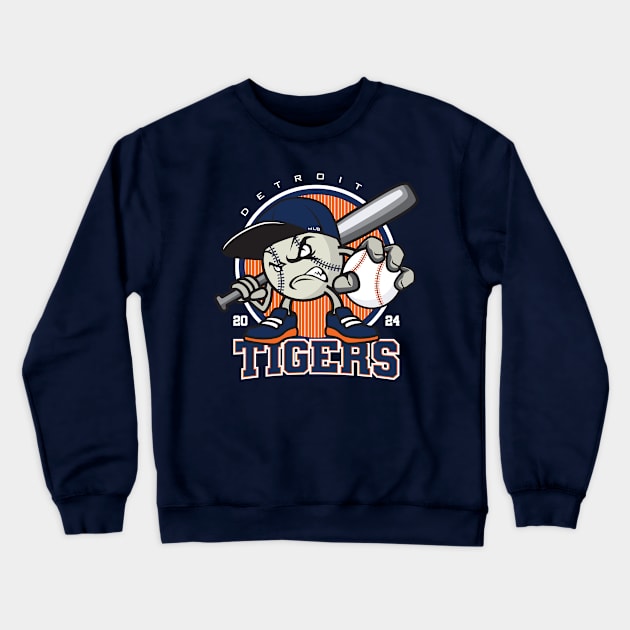 Detroit Baseball - 2024 Season Crewneck Sweatshirt by Nagorniak